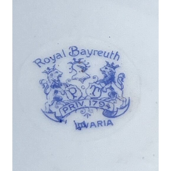 Vintage Royal Bayreuth Sheep on Pasture Creamer & Sugar Bowl with Lid Bavaria - Picture 14 of 14